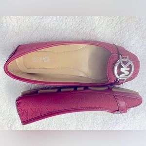 Michael Kors Women's Lillie Moccasin Flats - maroon